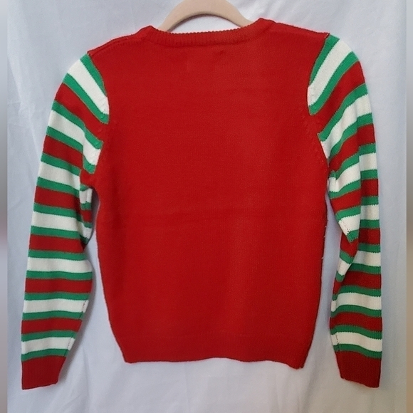 Kids Penguin Ugly Christmas Sweater w/ Sequins - Picture 3 of 5